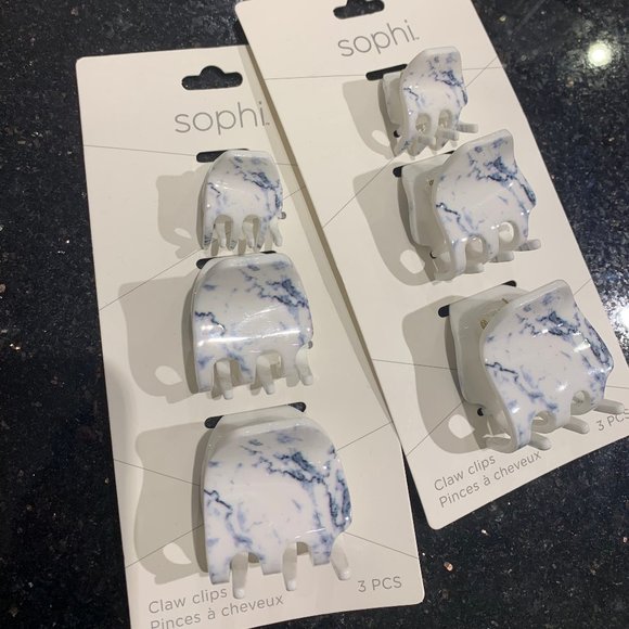 MARBLE HAIR CLIP SET - Picture 3 of 3